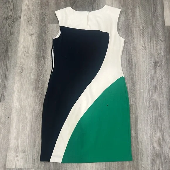 Donna Darren vintage color block dress, EUC - Picture 3 of 3